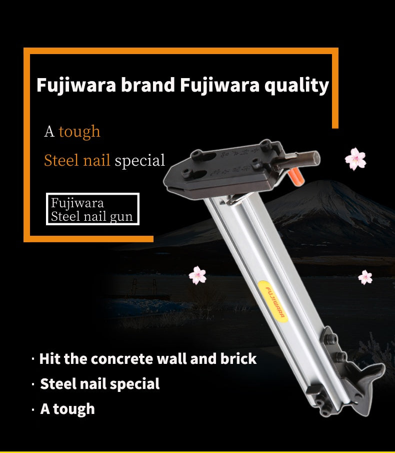 Cement steel nail gun