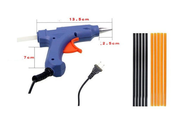 Sheet metal glue gun stick
