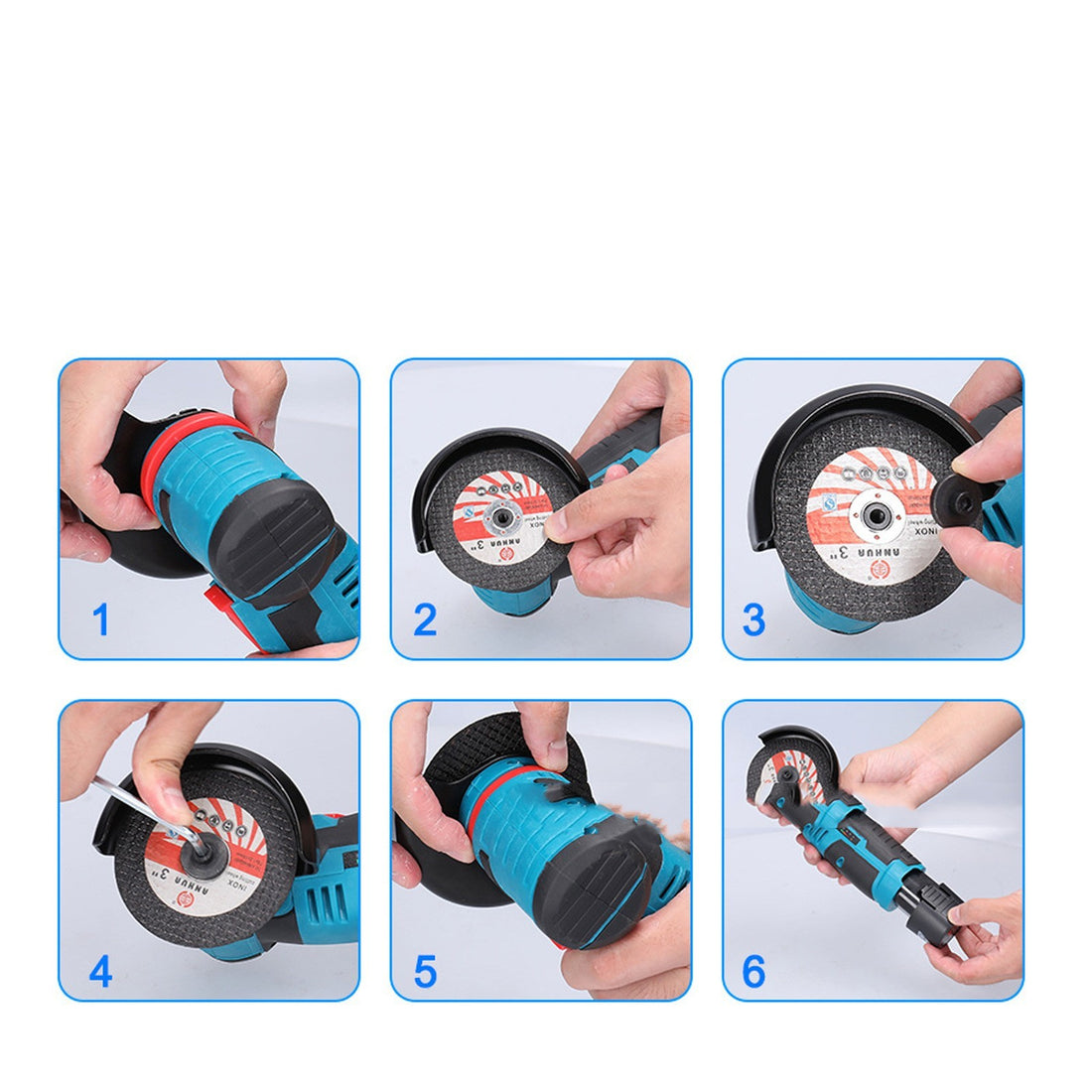 Lithium Ion Mini Brushed Angle Grinder
