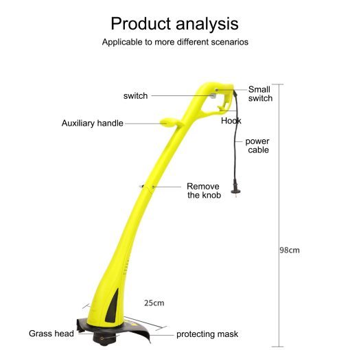 Electric Lawn Mower Plug-in Type