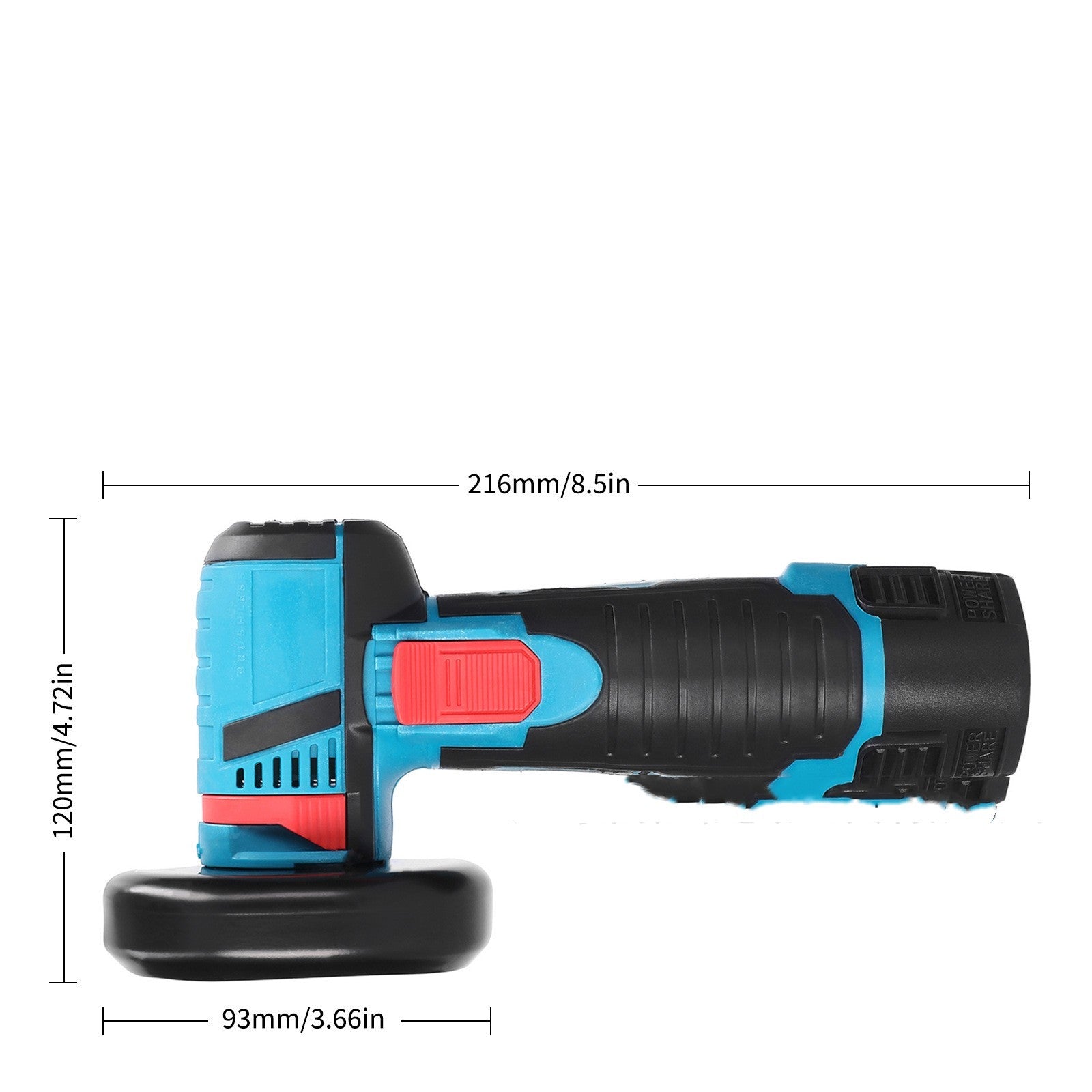 Lithium Ion Mini Brushed Angle Grinder