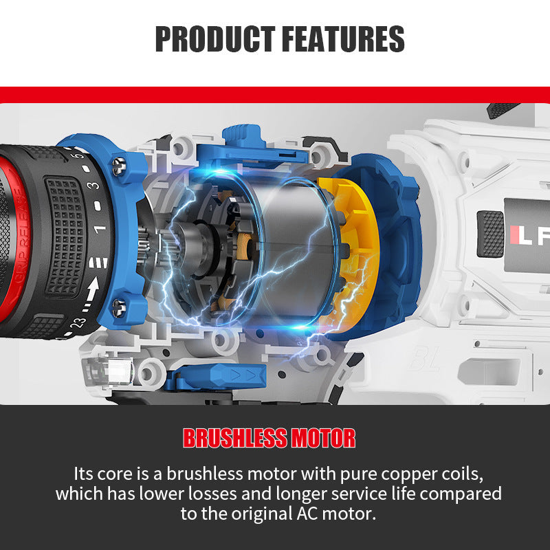 Brushless Electric Hand Drill