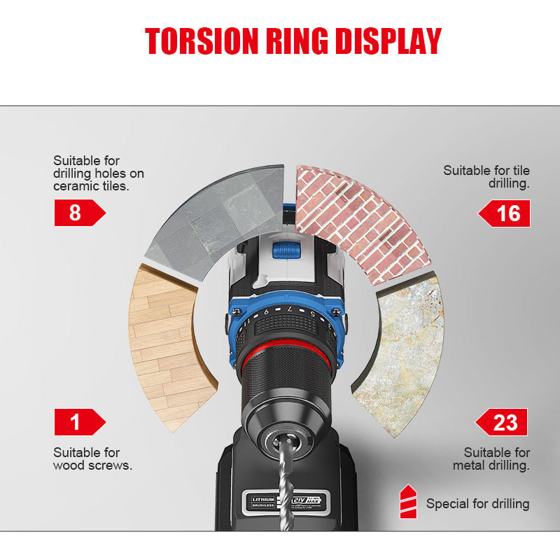 Brushless Electric Hand Drill