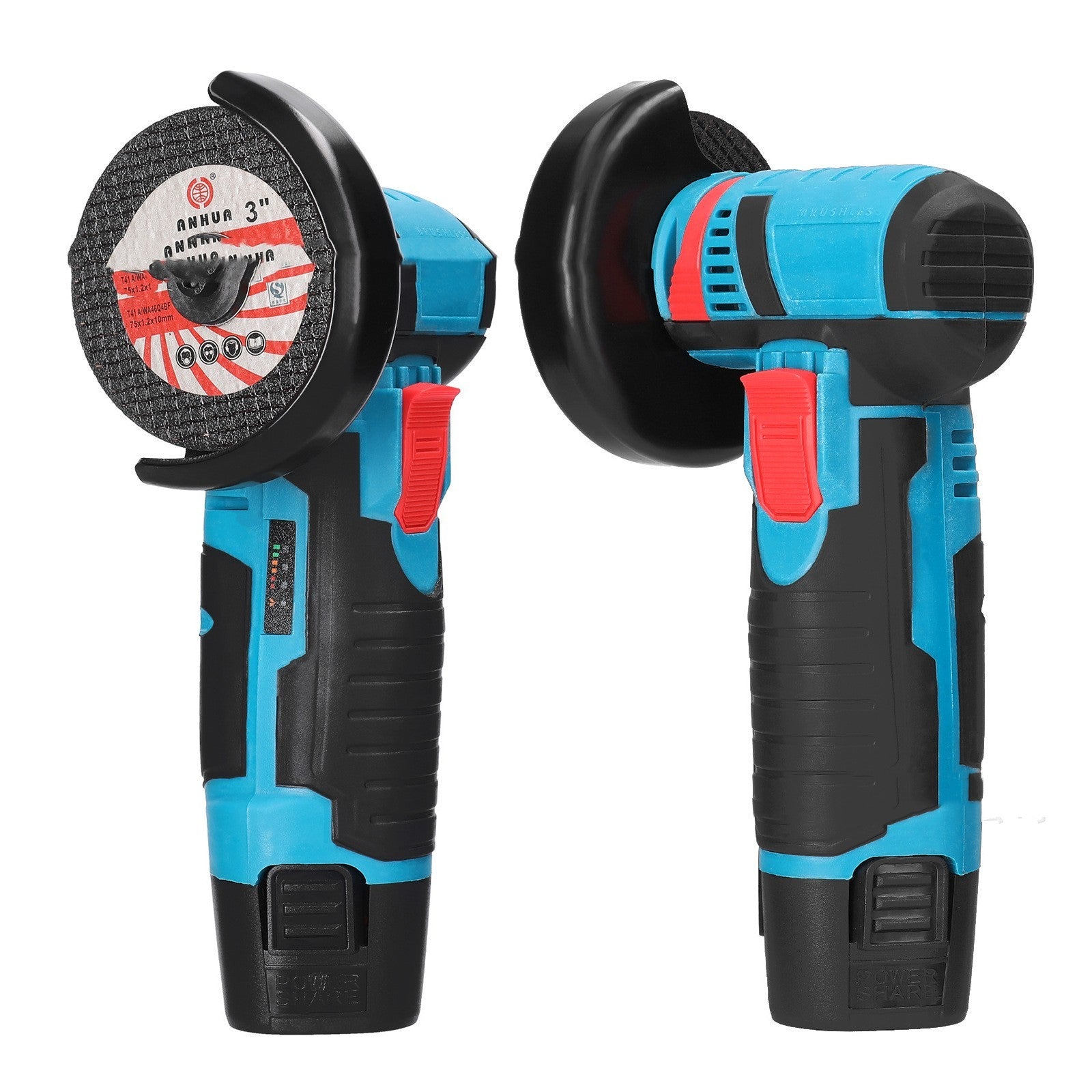 Lithium Ion Mini Brushed Angle Grinder